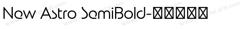 New Astro SemiBold字体转换
